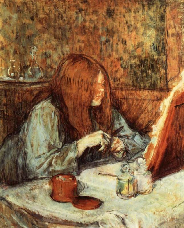 At the Dressing Table Madame Poupoule, Henri  Toulouse-Lautrec